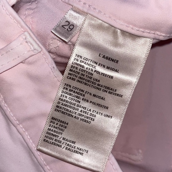 L'AGENCE Margot High-Rise Skinny Jeans in Ballerina Pink Size 29 AS IS - Picture 7 of 10